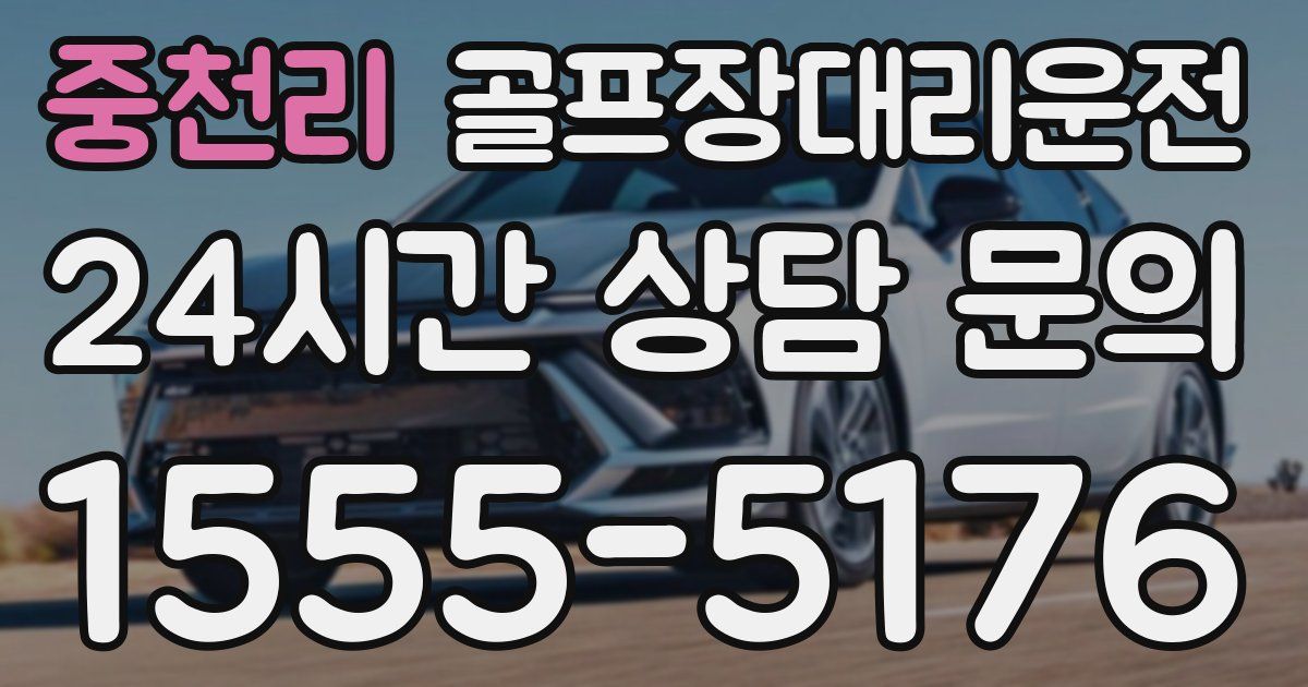 골프장대리운전 서비스