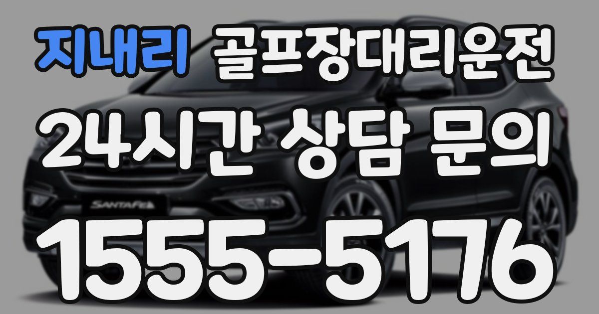 골프장대리운전 서비스