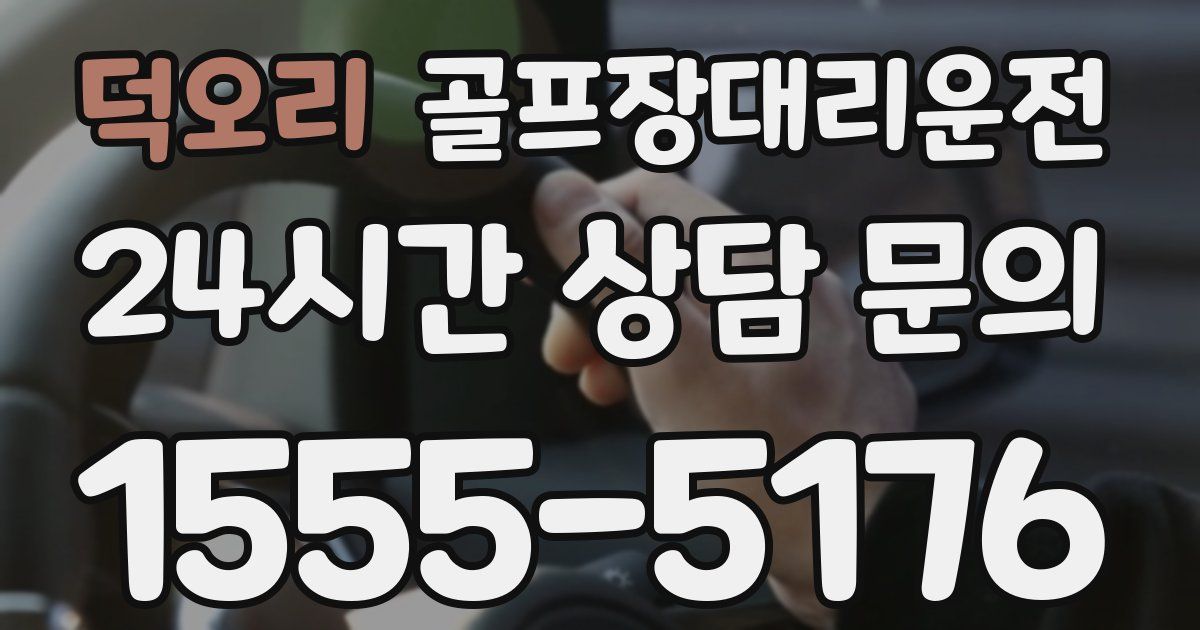 골프장대리운전 서비스