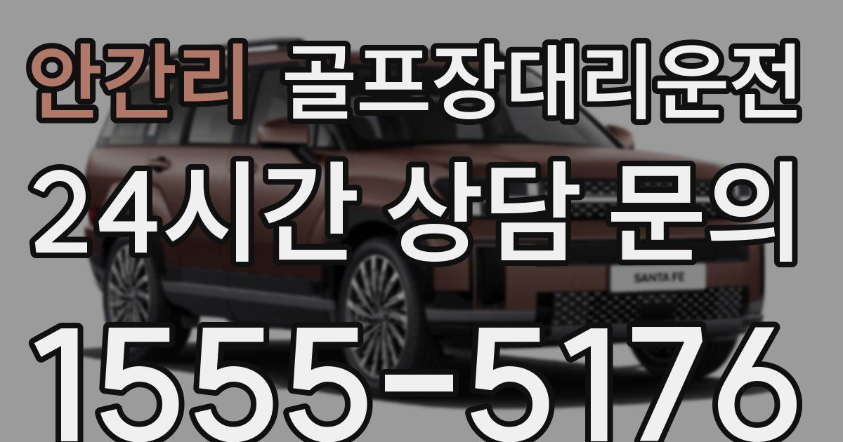 골프장대리운전 서비스