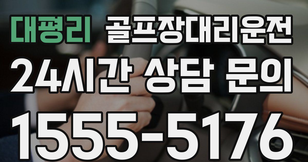 골프장대리운전 서비스