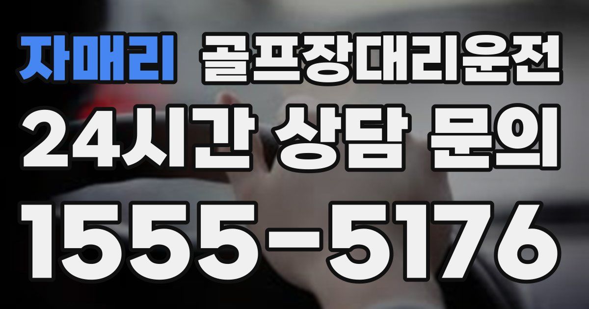 골프장대리운전 서비스
