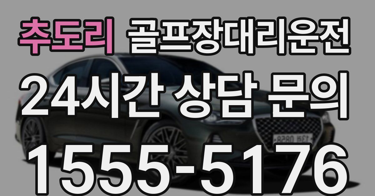 골프장대리운전 서비스