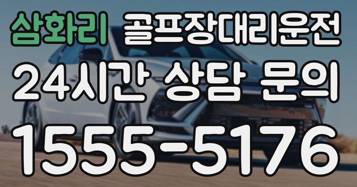 골프장대리운전 서비스