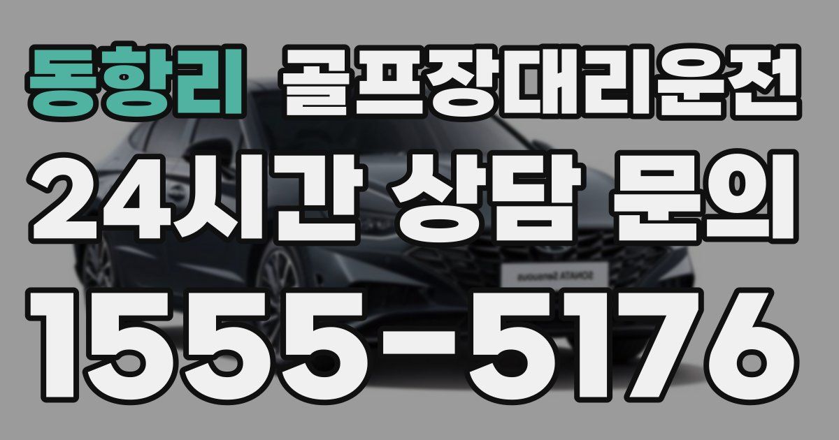 골프장대리운전 서비스