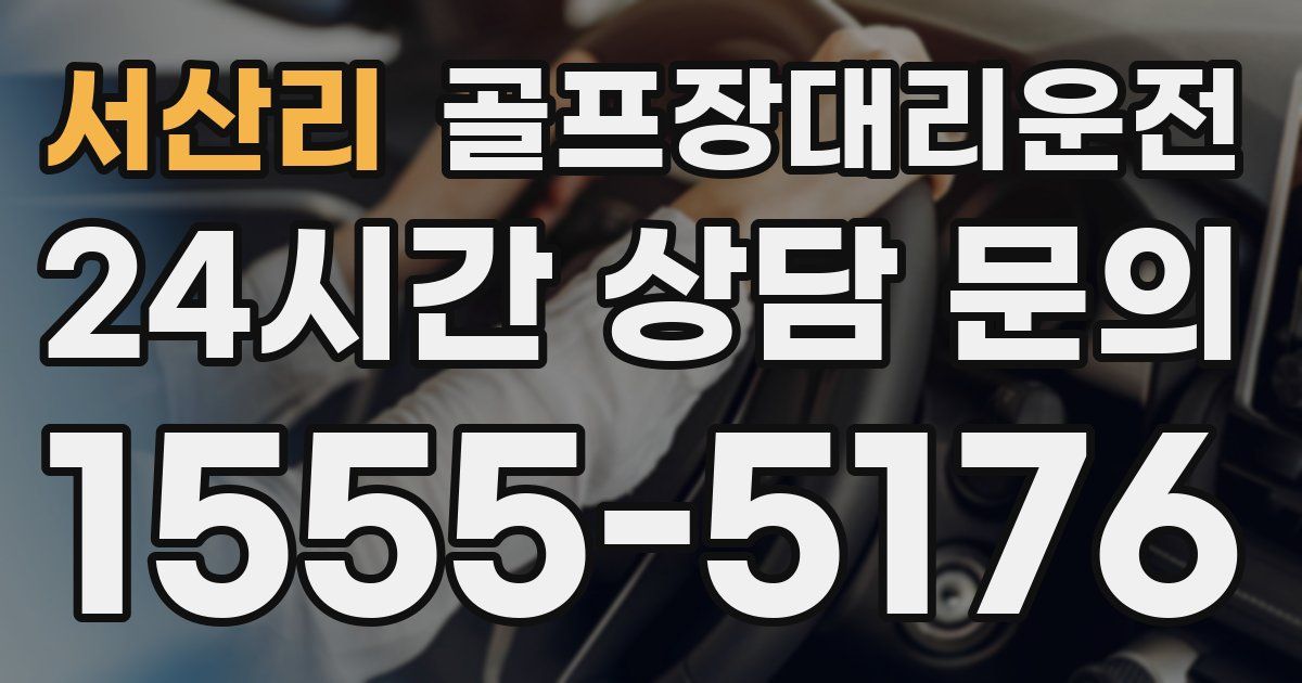 골프장대리운전 서비스