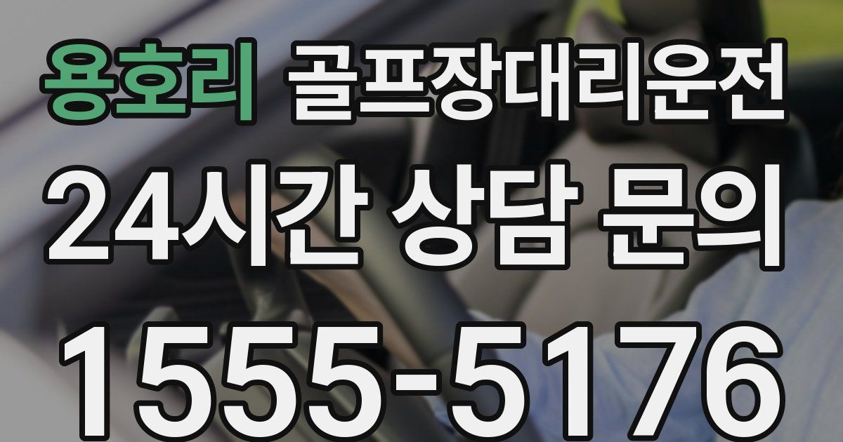 골프장대리운전 서비스