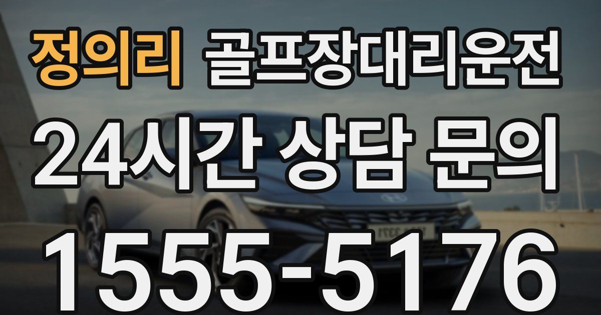 골프장대리운전 서비스