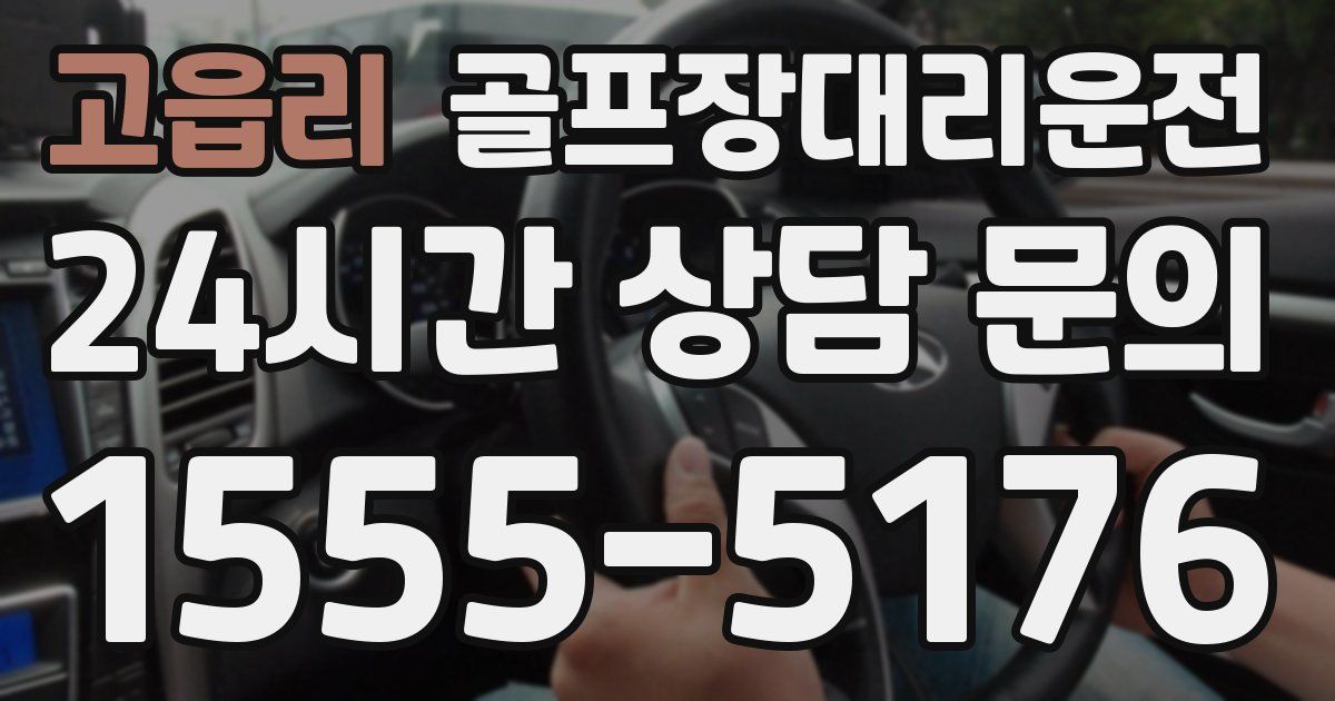 골프장대리운전 서비스