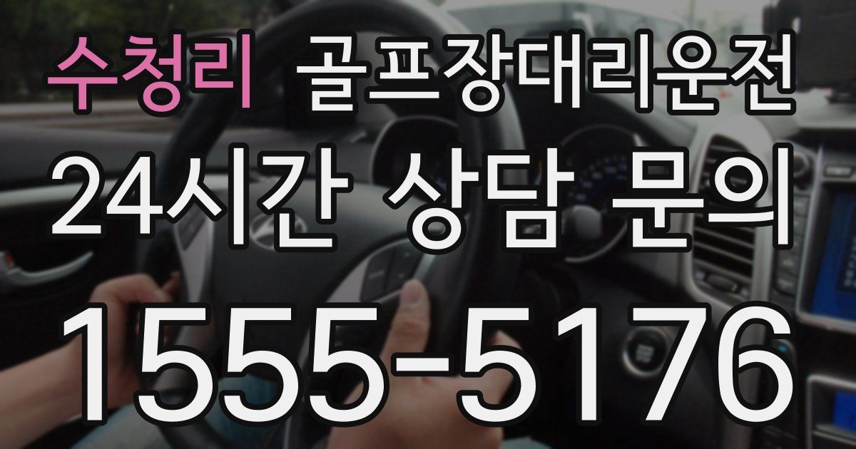 골프장대리운전 서비스