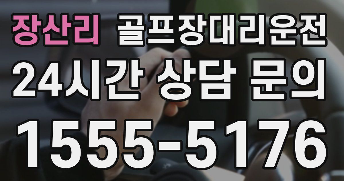 골프장대리운전 서비스