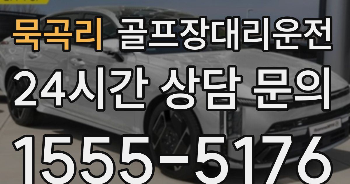 골프장대리운전 서비스