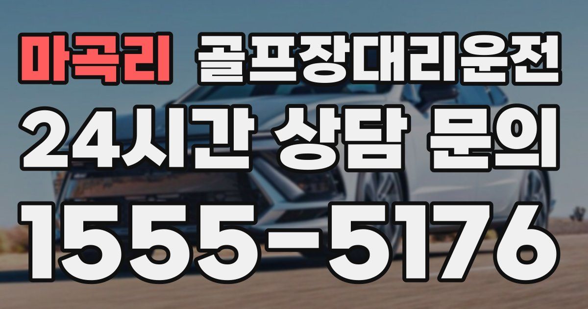 골프장대리운전 서비스