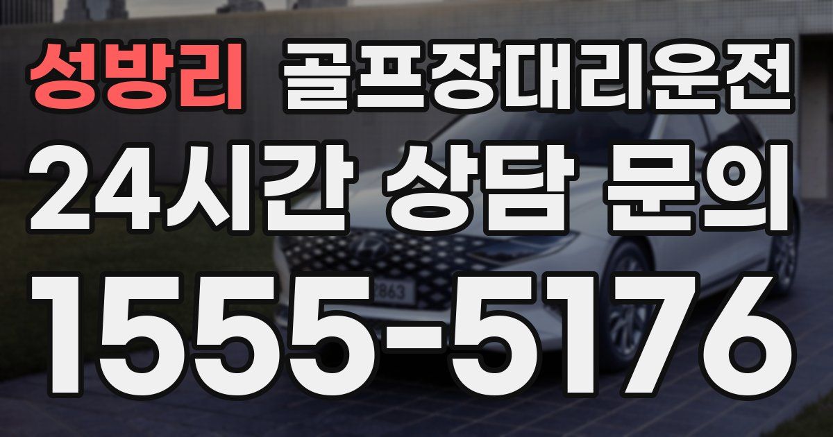 골프장대리운전 서비스