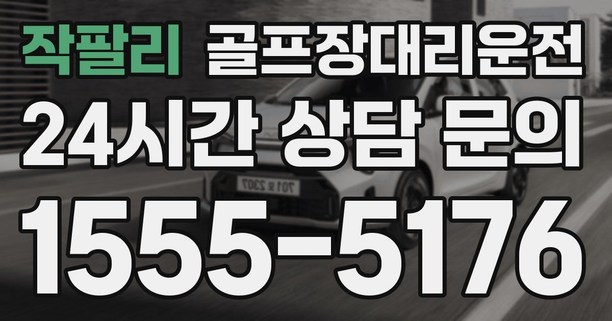 골프장대리운전 서비스