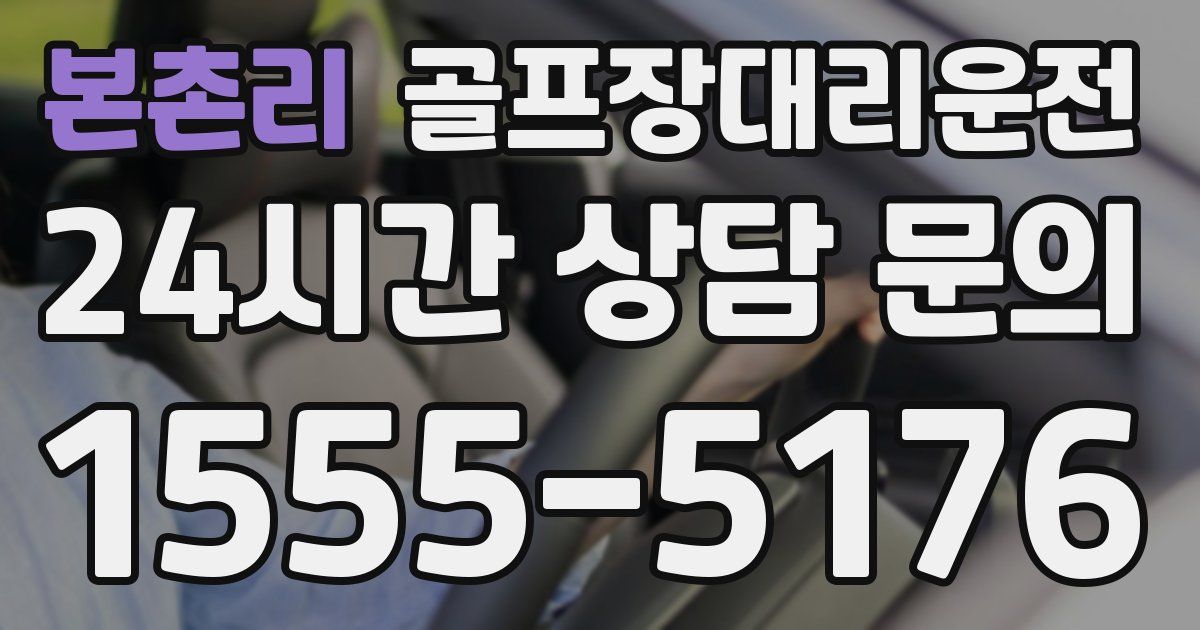 골프장대리운전 서비스