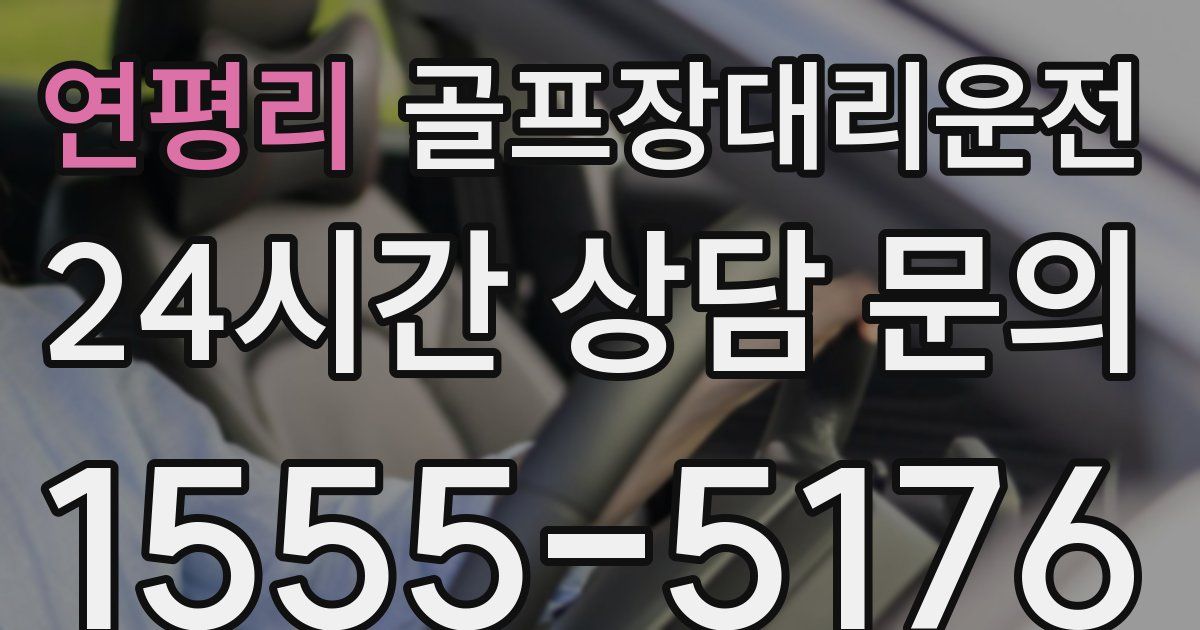 골프장대리운전 서비스