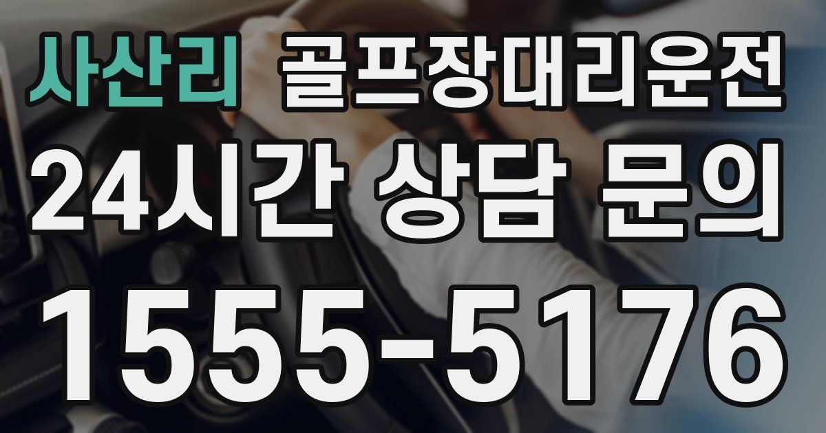 골프장대리운전 서비스