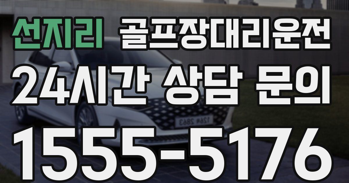 골프장대리운전 서비스