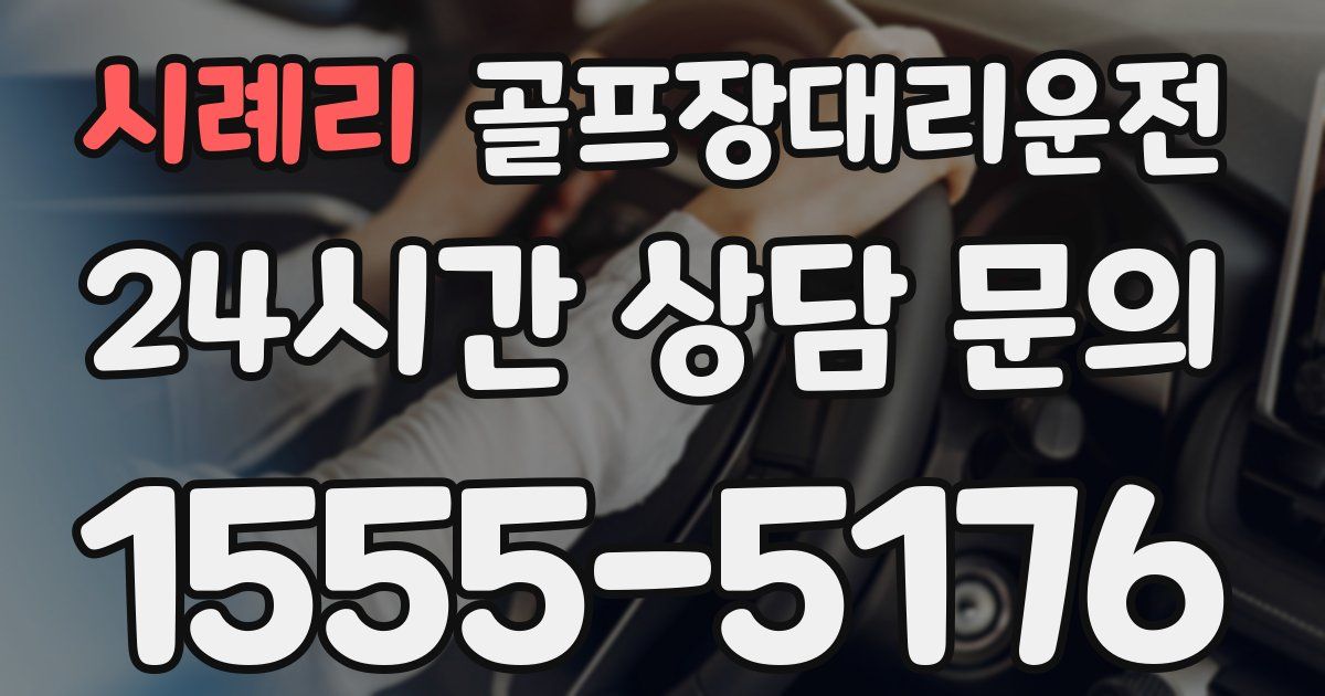 골프장대리운전 서비스