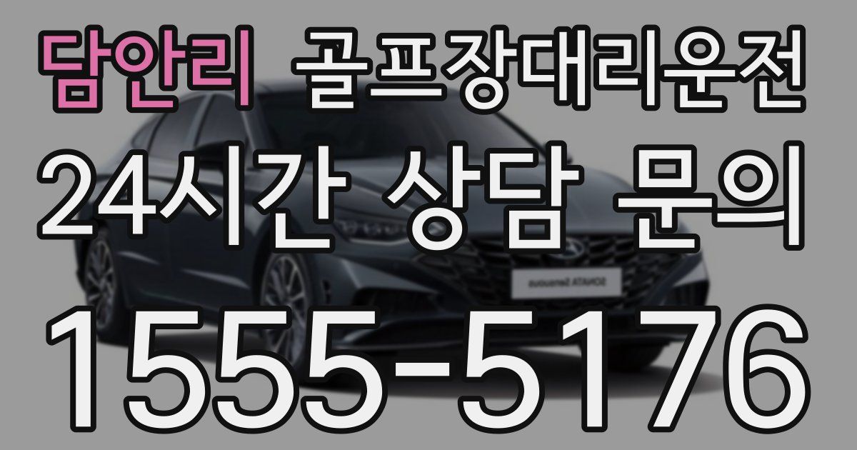 골프장대리운전 서비스