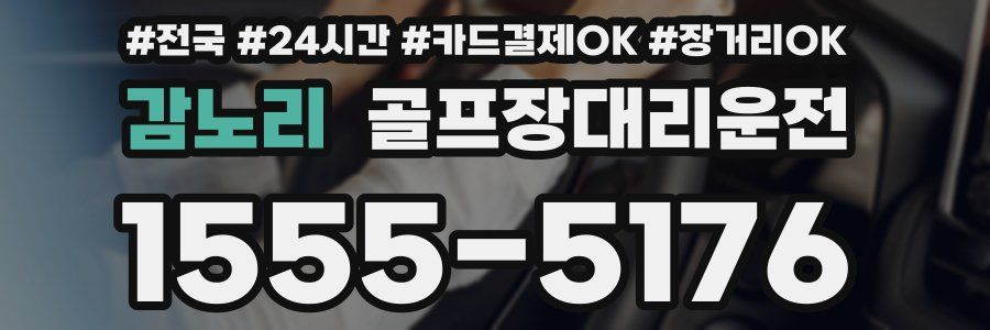 감노리 골프장대리운전