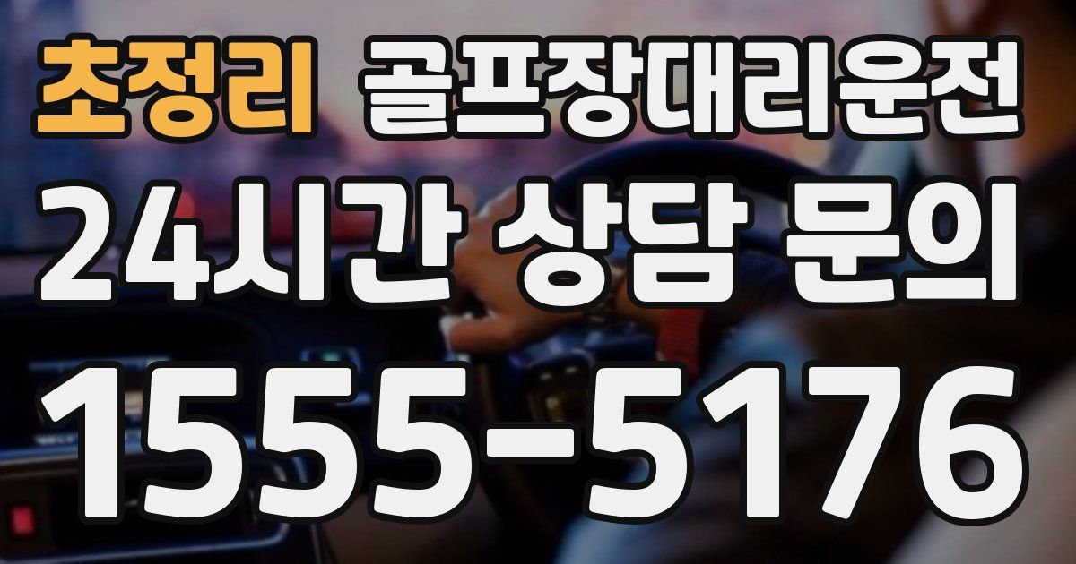 골프장대리운전 서비스