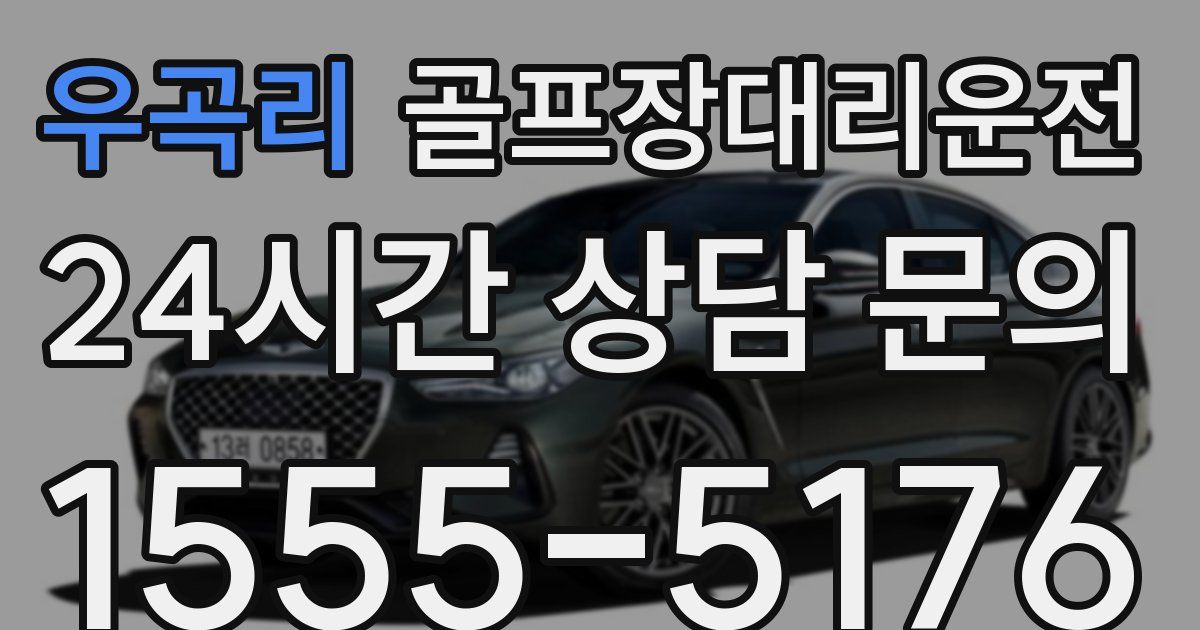 골프장대리운전 서비스