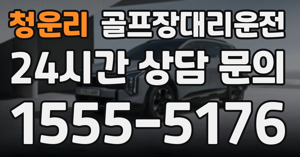 골프장대리운전 서비스