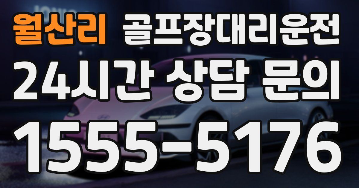 골프장대리운전 서비스