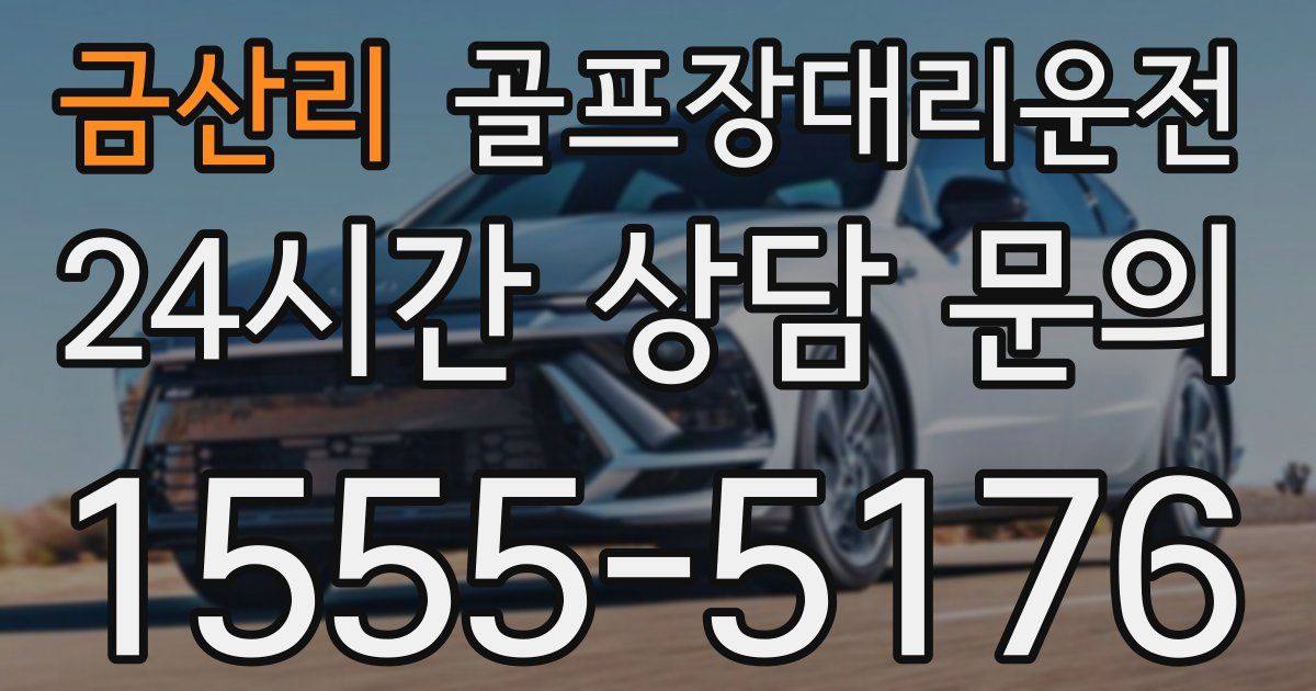 골프장대리운전 서비스