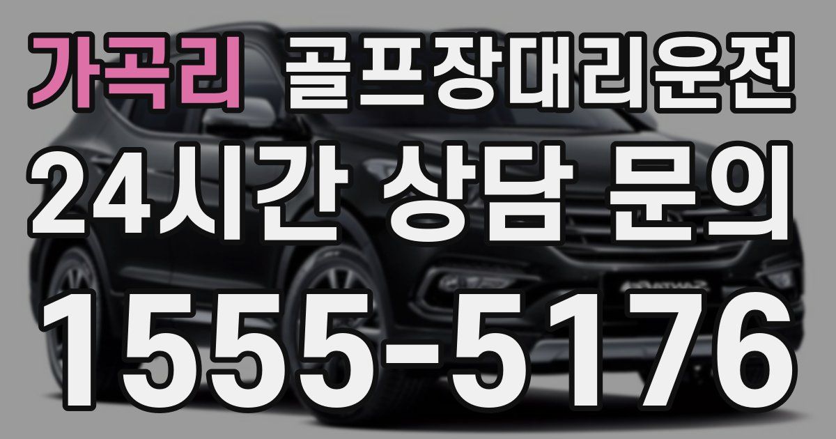 골프장대리운전 서비스