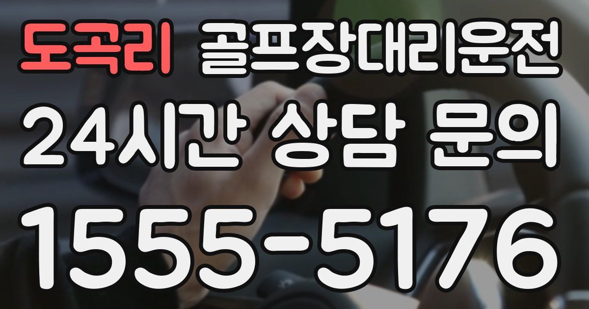 골프장대리운전 서비스