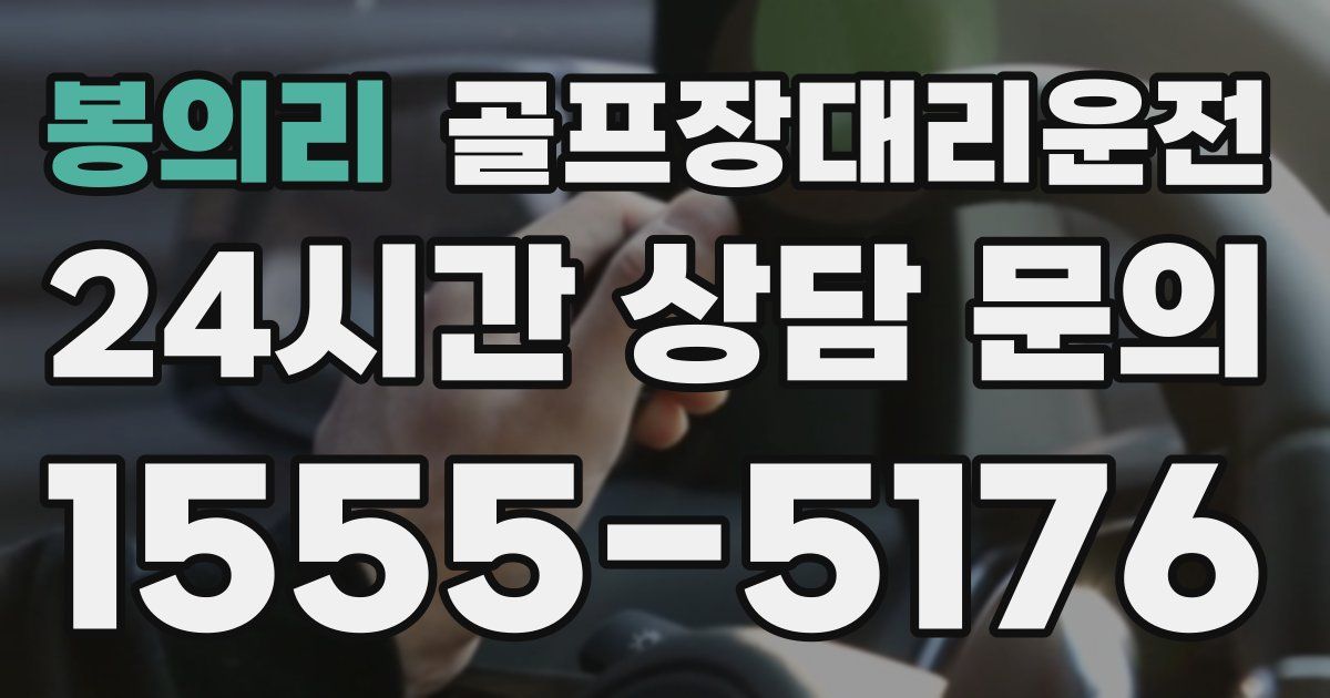 골프장대리운전 서비스