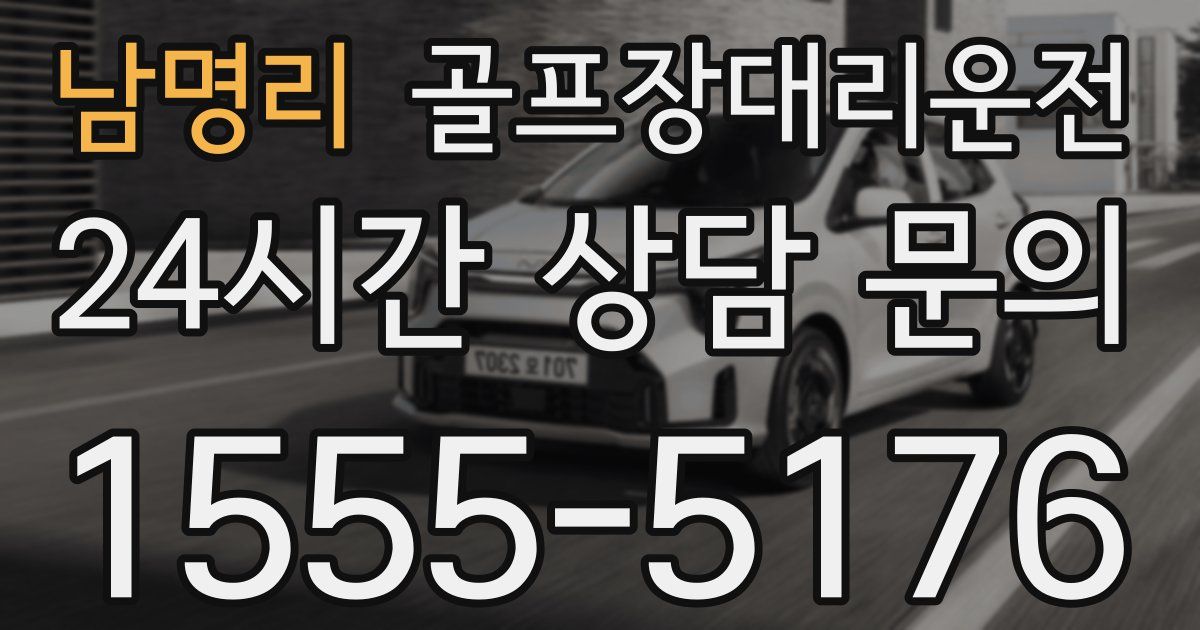 골프장대리운전 서비스