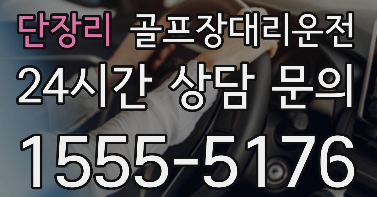 골프장대리운전 서비스