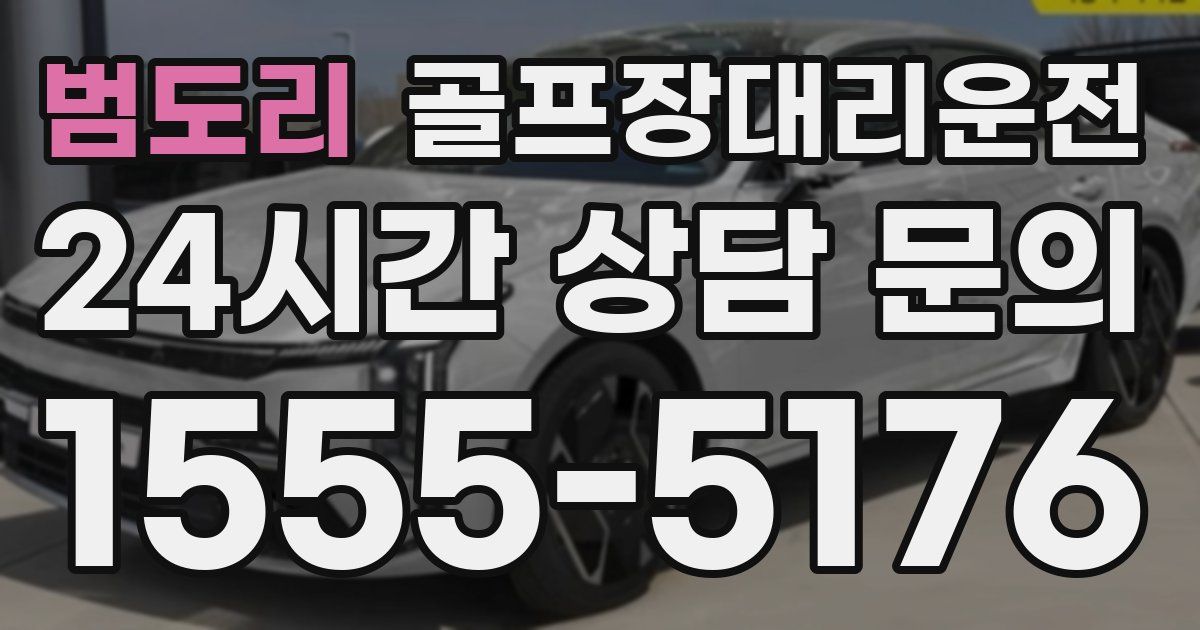 골프장대리운전 서비스