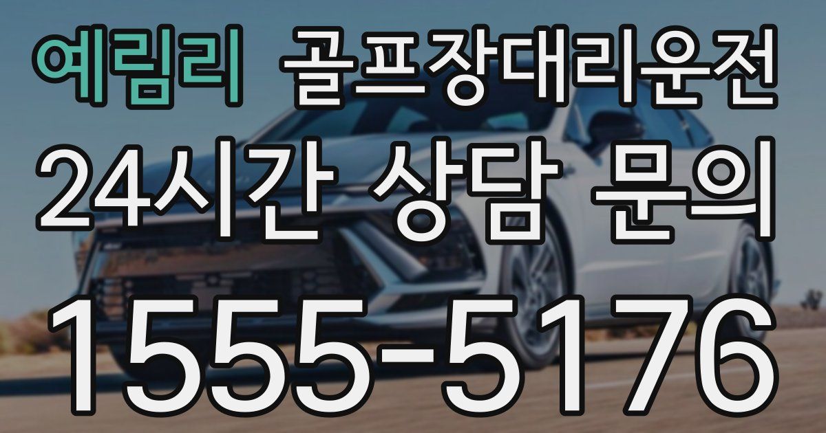 골프장대리운전 서비스