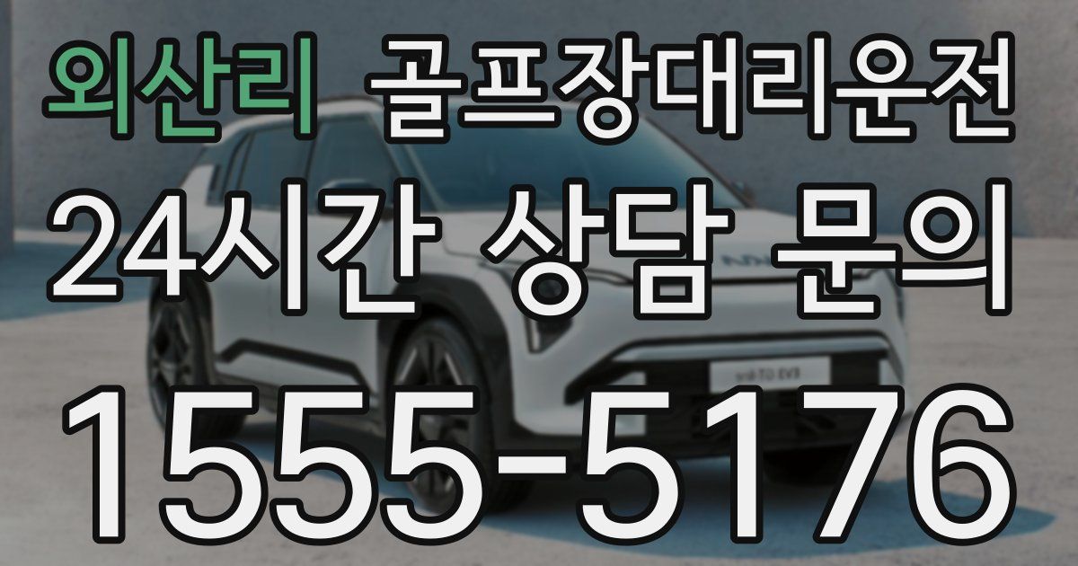 골프장대리운전 서비스