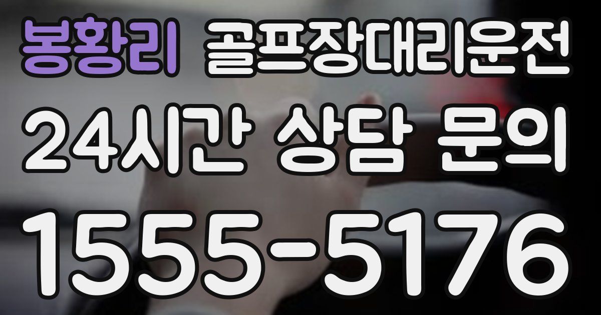 골프장대리운전 서비스