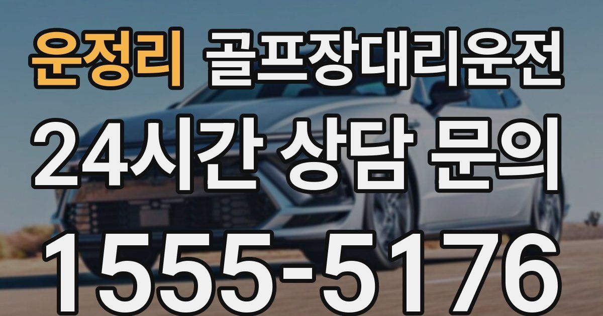 골프장대리운전 서비스