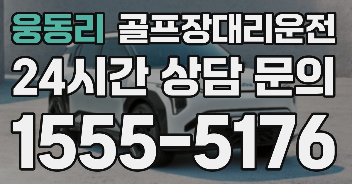 골프장대리운전 서비스