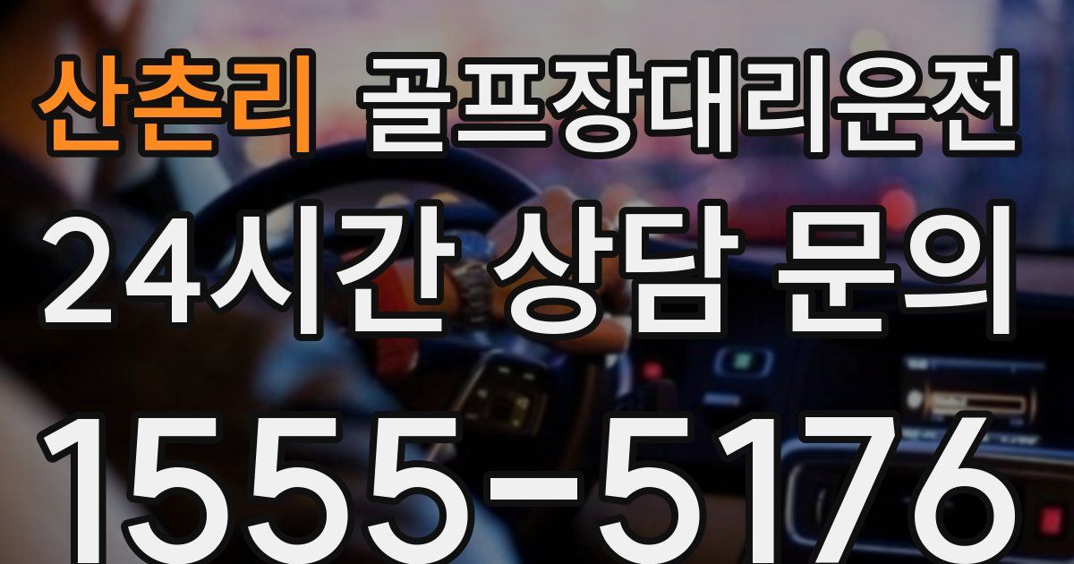 골프장대리운전 서비스