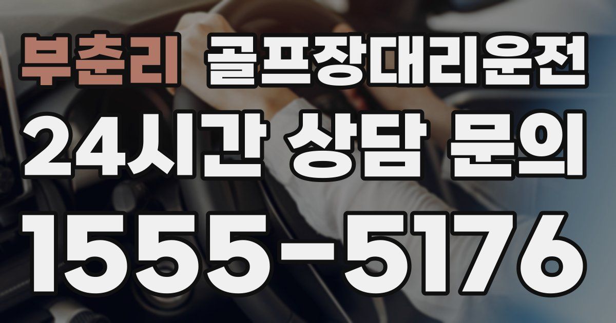 골프장대리운전 서비스