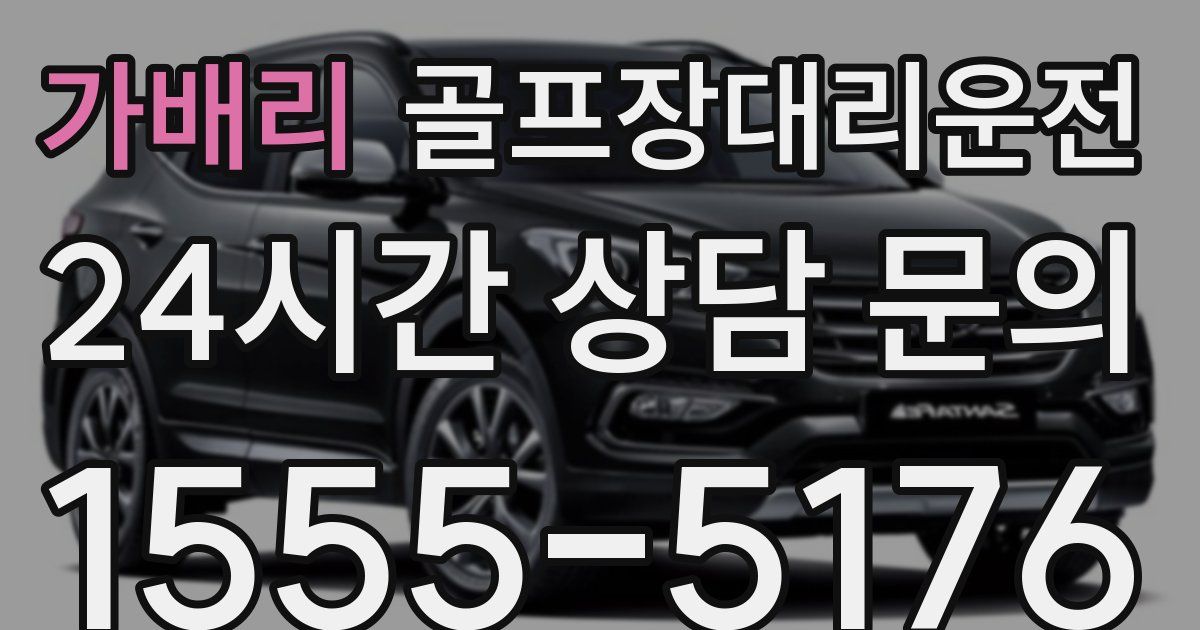 골프장대리운전 서비스