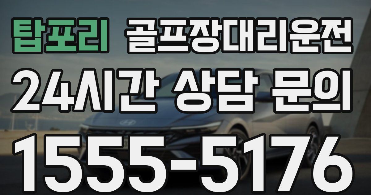 골프장대리운전 서비스