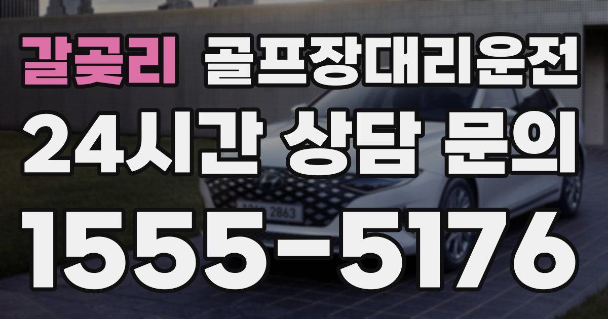 골프장대리운전 서비스