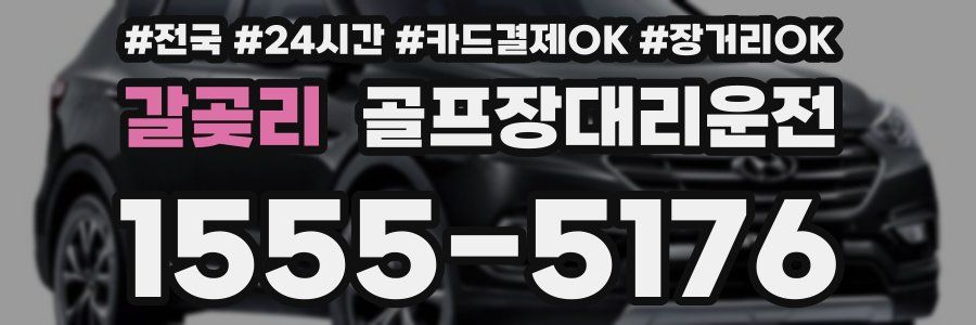 갈곶리 골프장대리운전