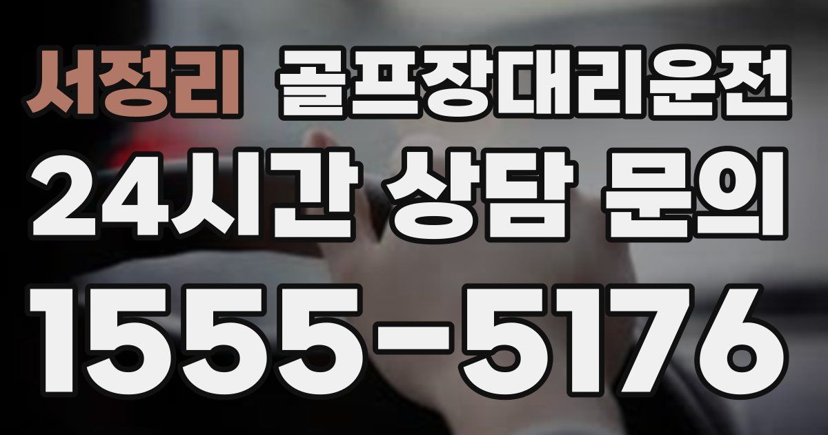 골프장대리운전 서비스