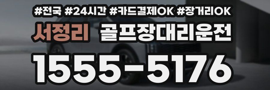 서정리 골프장대리운전